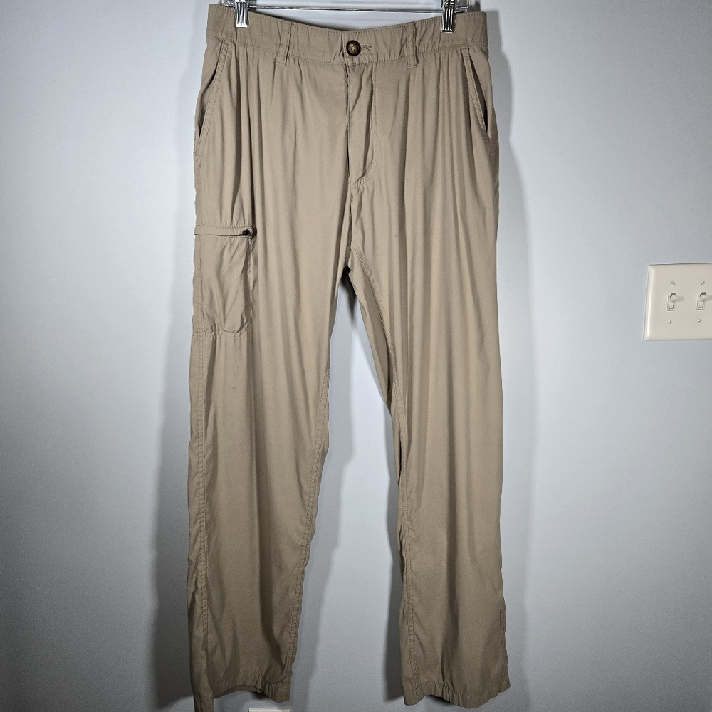 UB Tech Men’s Khaki‎ Cargo Pants Size 34x32 Utility Outdoor Work Style